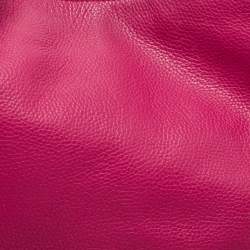 Pre Owned Coach Pink Leather Edie Shoulder Bag