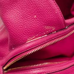 Pre Owned Coach Pink Leather Edie Shoulder Bag
