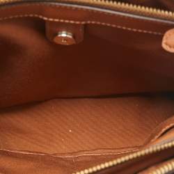 Coach Beige/Tan Signature Coated Canvas and Leather Mini Christie Carryall Satchel