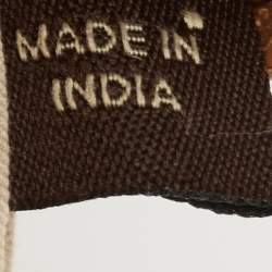 Pre Owned Coach Beige/White Signature Canvas and Leather Shoulder Bag