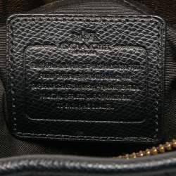 Pre Owned Coach Dark Brown Signature Coated Canvas and Leather Margot Satchel