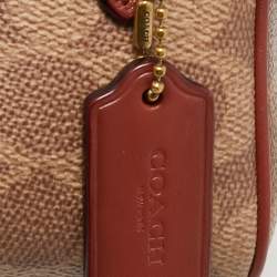 Coach Brown/Beige Coated Canvas and Leather Willow Crossbody Bag