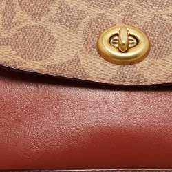 Coach Brown/Beige Coated Canvas and Leather Willow Crossbody Bag