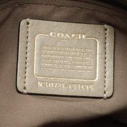 Pre Owned Coach Multicolor Leather Mini Bennett Satchel