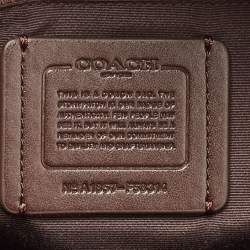 Pre Owned Coach Beige/Cream Signature Coated Canvas and Leather Charlie Backpack