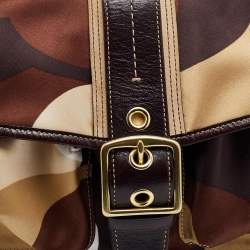 Coach Multicolor Satin and Leather Soho Flap Shoulder Bag