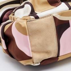 Coach Multicolor Satin and Leather Soho Flap Shoulder Bag