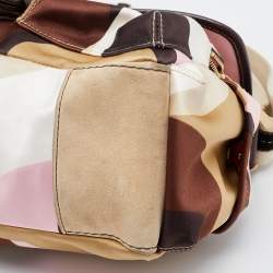 Coach Multicolor Satin and Leather Soho Flap Shoulder Bag