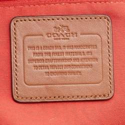 Coach Beige/Brown Signature Coated Canvas and Leather City Tote