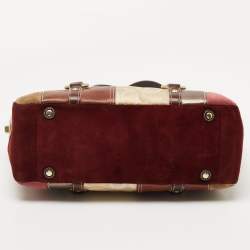 Coach Multicolor Canvas Suede and Leather Patchwork Tote