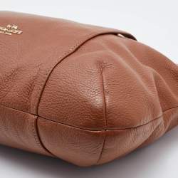 Pre Owned Coach Brown Leather Isabelle East West Hobo