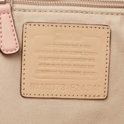 Pre Owned Coach Beige Leather Park Metro Tote