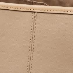 Pre Owned Coach Beige Leather Park Metro Tote