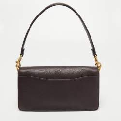 Pre Owned Coach Burgundy Leather Tabby 26 Shoulder Bag