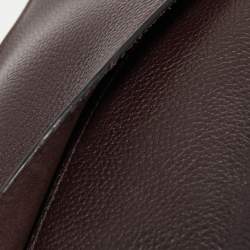 Pre Owned Coach Burgundy Leather Tabby 26 Shoulder Bag