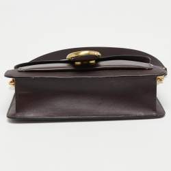 Pre Owned Coach Burgundy Leather Tabby 26 Shoulder Bag