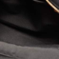 Coach Black/Brown Leopard Print Coated Canvas and Leather Charlie Backpack
