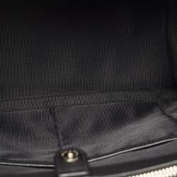 Pre Owned Coach Black/Grey Signature Canvas and Leather Crosby Carryall Tote