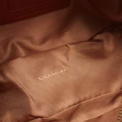 Pre Owned Coach Brown Signature Coated Canvas Camera Bag