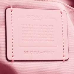 Pre Owned Coach Pink Leather Small Kelsey Satchel