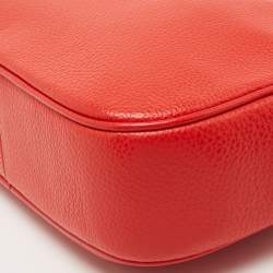Pre Owned Coach Red Leather Jamie Camera Crossbody Bag