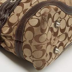 Coach Beige/Brown Signature Canvas and Leather Tote
