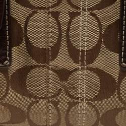 Coach Beige/Brown Signature Canvas and Leather Tote