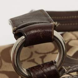 Coach Beige/Brown Signature Canvas and Leather Tote