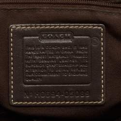 Coach Beige/Brown Signature Canvas and Leather Tote