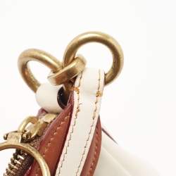 Coach Beige/Cream Signature Coated Canvas and Leather Sutton Hobo