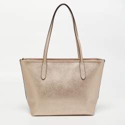 Coach Light Gold Leather City Tote