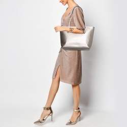 Coach Light Gold Leather City Tote