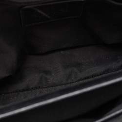 Pre Owned Coach Black Leather Turnlock Carryall Satchel 
