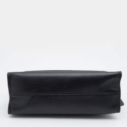 Pre Owned Coach Black Leather Small Parker Chain Flap Shoulder Bag