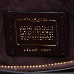 Pre Owned Coach Black Leather Small Parker Chain Flap Shoulder Bag