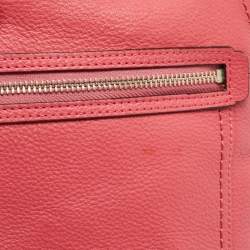 Pre Owned Coach Pink Leather Poppy Perri Hippie Crossbody Bag 
