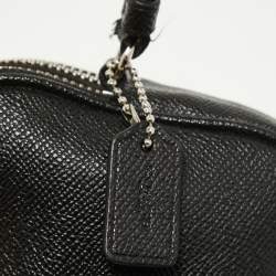 Pre Owned Coach Black Leather Bird Applique Crossbody Bag