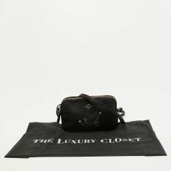 Pre Owned Coach Black Leather Bird Applique Crossbody Bag