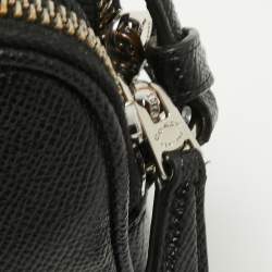 Pre Owned Coach Black Leather Bird Applique Crossbody Bag