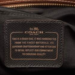 Pre Owned Coach Brown Leather City Top Zip Tote
