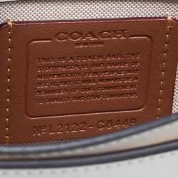 Coach Off White Leather Hero Top Handle Bag