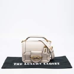 Coach Off White Leather Hero Top Handle Bag