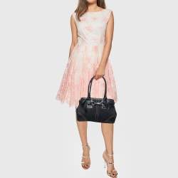 Coach Black Signature Canvas and Leather Hampton Tote