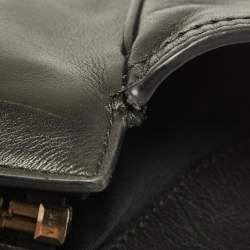 Pre Owned Coach Black Leather Tanner Tote