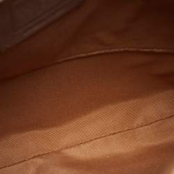 Coach Beige Signature Coated Canvas and Leather Rowan Messenger Bag