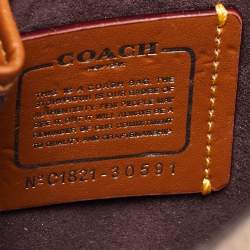 Pre Owned Coach Tri Color Signature Coated Canvas and Leather Madison Shoulder Bag