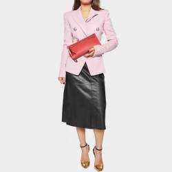 Coach Red Leather Wristlet Clutch