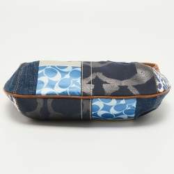 Pre Owned Coach Multicolor Leather and Fabric Patchwork Hobo