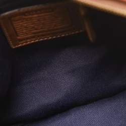 Pre Owned Coach Multicolor Leather and Fabric Patchwork Hobo