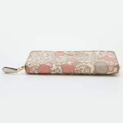 Coach Multicolor Coated Canvas Zip Around Wallet